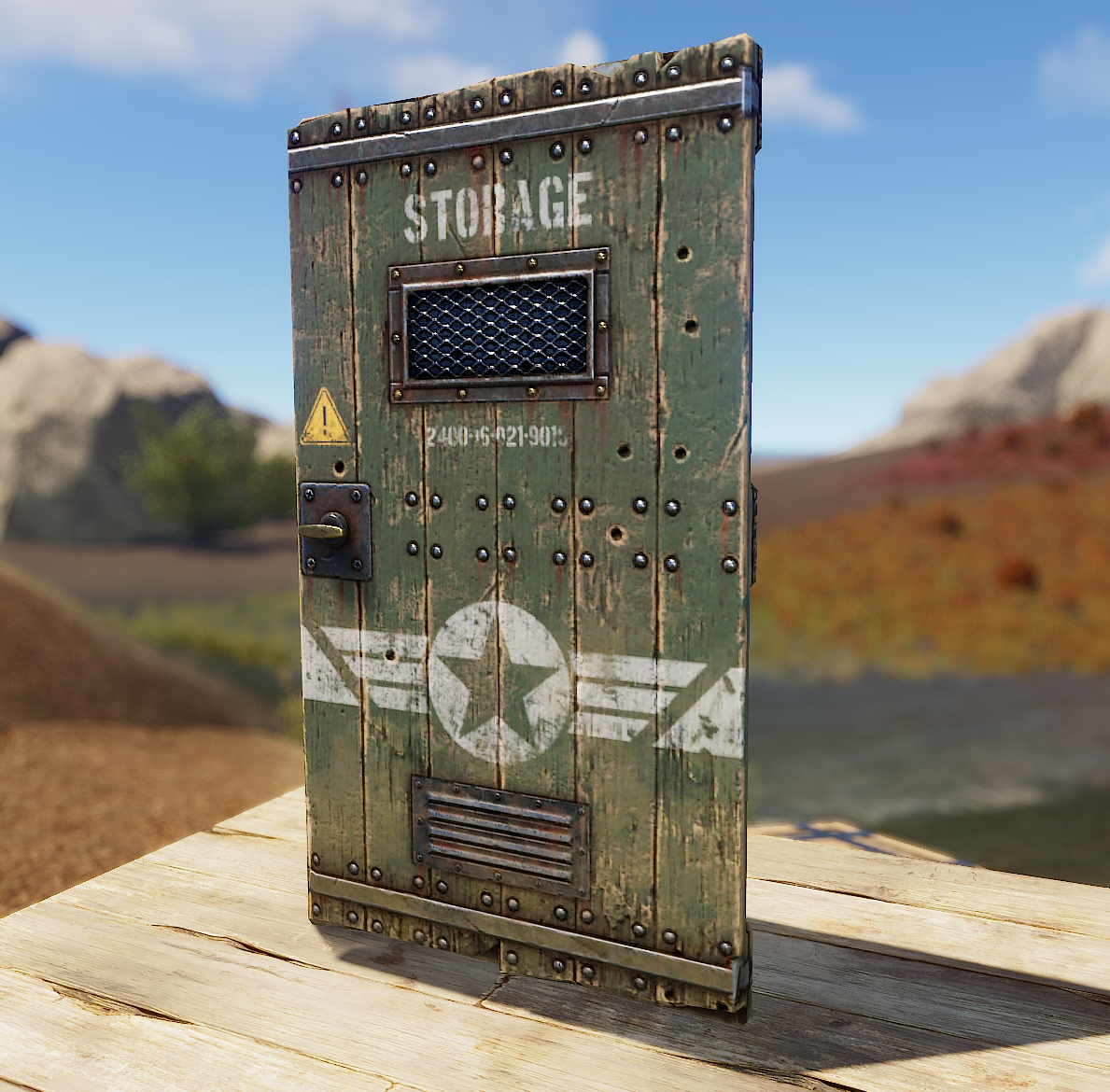 Military Storage Wooden Door thumbnail 3