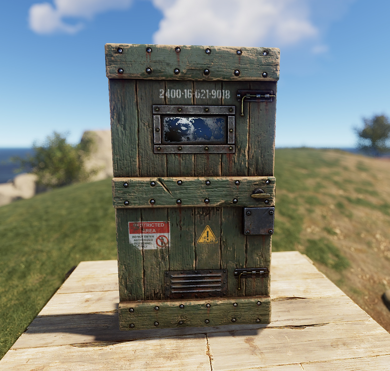 Military Storage Wooden Door thumbnail 5