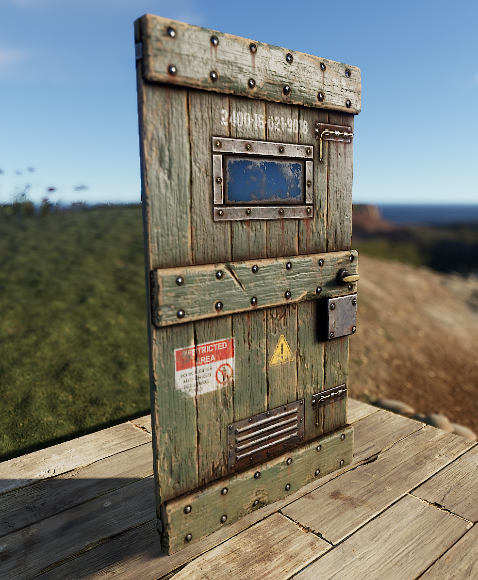 Military Storage Wooden Door thumbnail 7