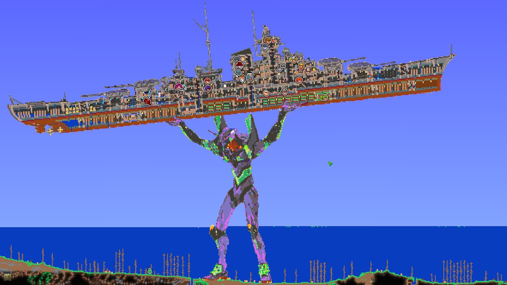 Terraria карта Evangelion