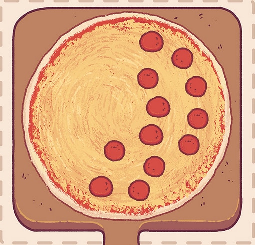 whole pizza half pizza