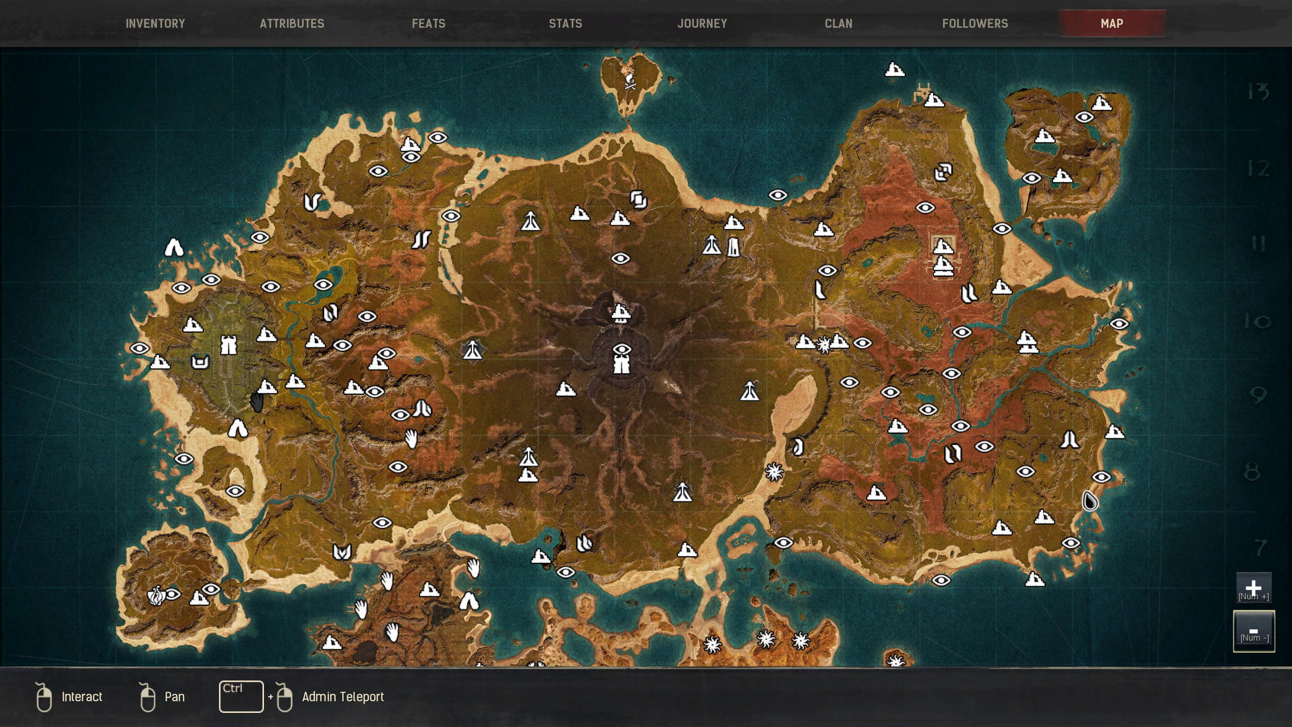 The Gem in the Tower Achievement (2021) / All Isle of Siptah Map Locations image 5