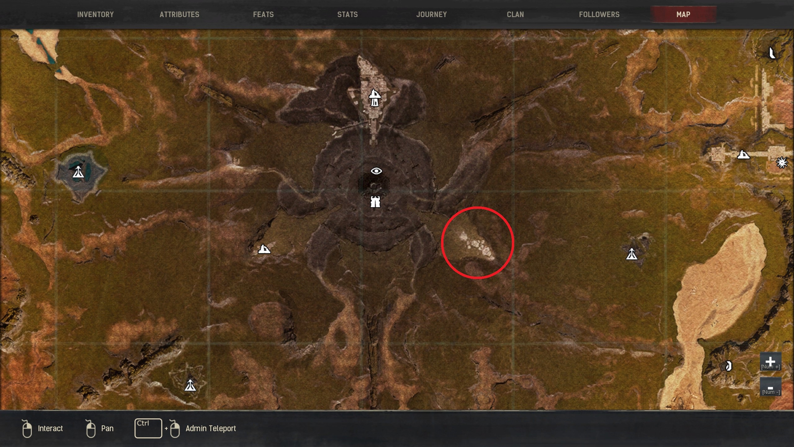 The Gem in the Tower Achievement (2021) / All Isle of Siptah Map Locations image 13