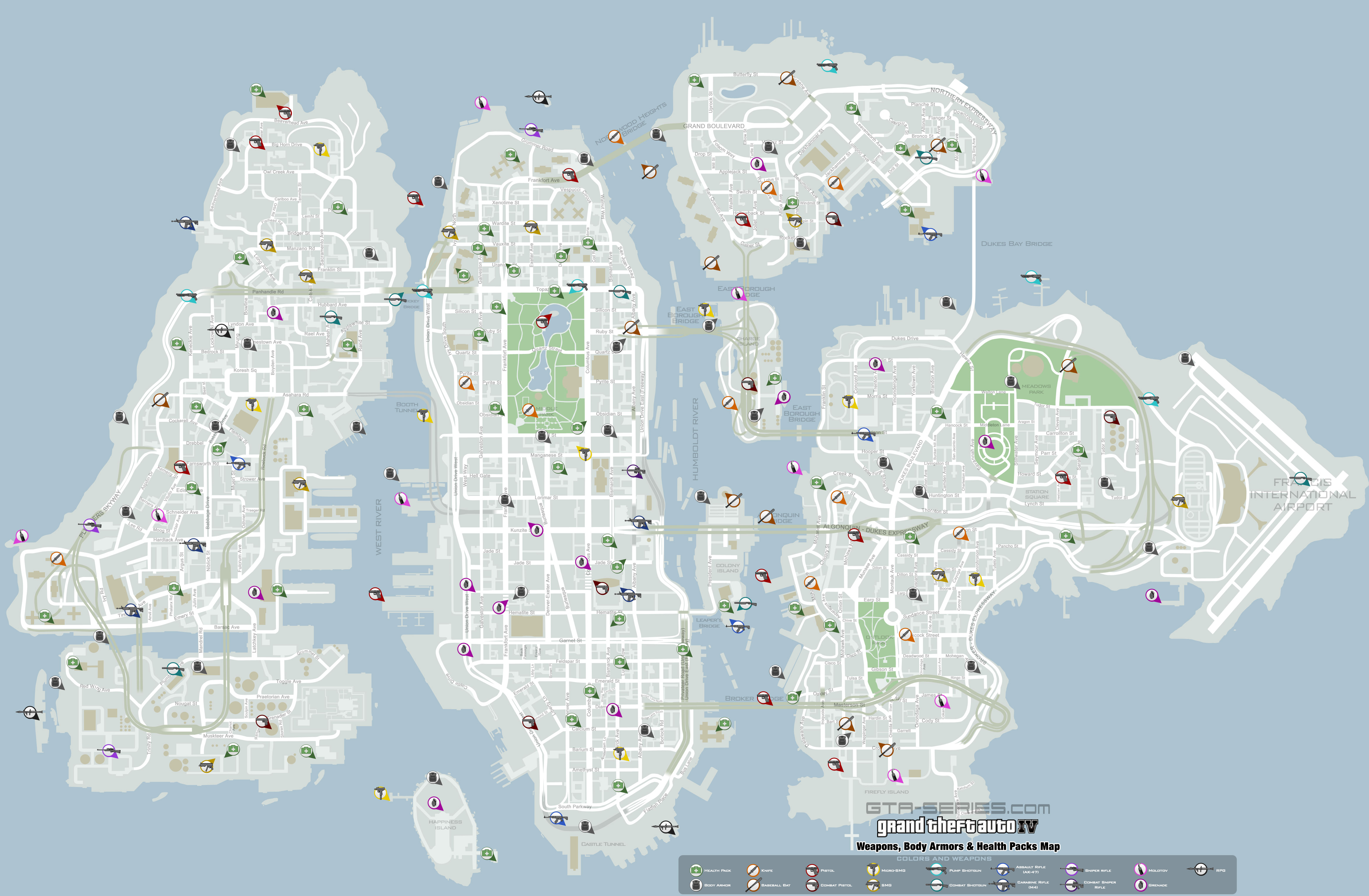 Comunidad de Steam :: Guía :: GTA 4 WEAPON MAPS HIGH RES