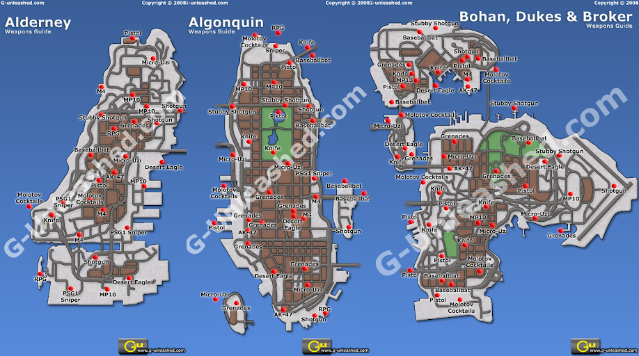 Comunidad de Steam :: Guía :: GTA 4 WEAPON MAPS HIGH RES