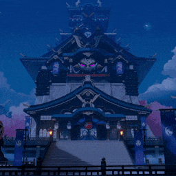 Inazuma Castle [Night] - Genshin Impact