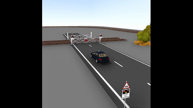 Steam Workshop Working Uk 4 Gate Level Crossing Plus Signs For Gated And Ungated Crossings