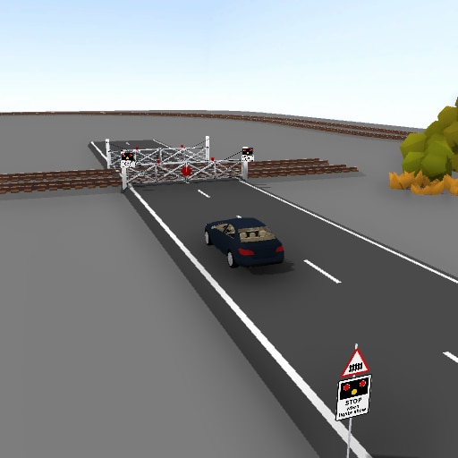 Steam Workshop Working Uk 4 Gate Level Crossing Plus Signs For Gated And Ungated Crossings