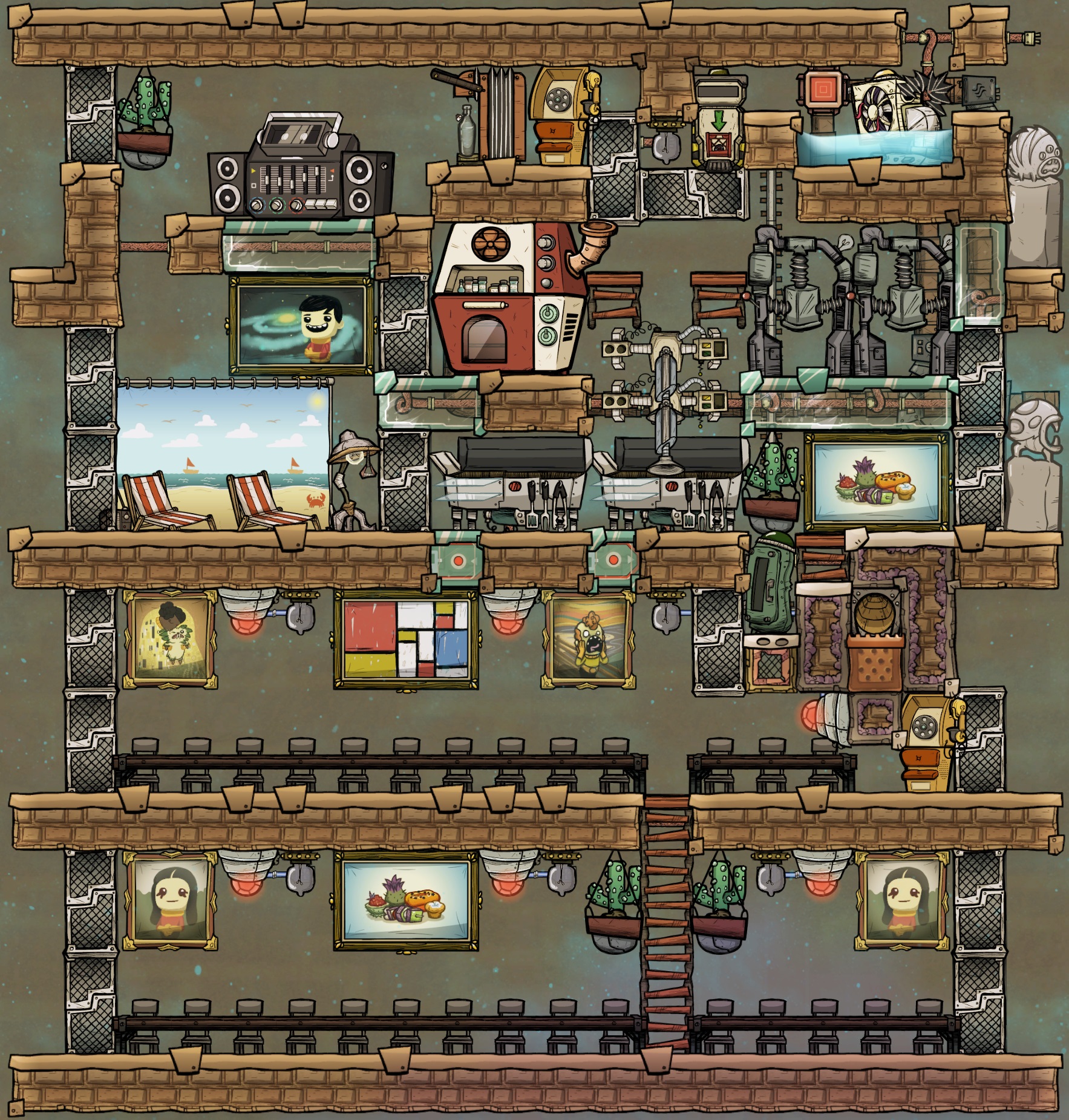 Oxygen Not Included Easy Kitchen And Core Base Guide