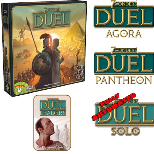Steam Workshop::[Scripted + Auto Score] 7 Wonders Duel + Pantheon + Agora +  (Automated) Solo Mode