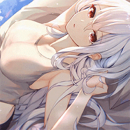 Steam Workshop::Anime Girl with White Hair flying (60 fps) (4k)
