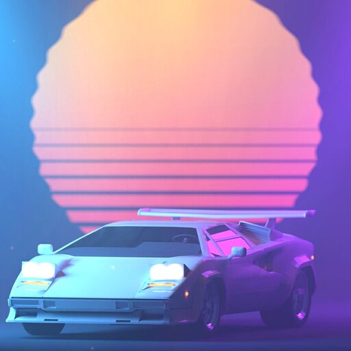 Steam Workshop::Vaporwave Lamborghini