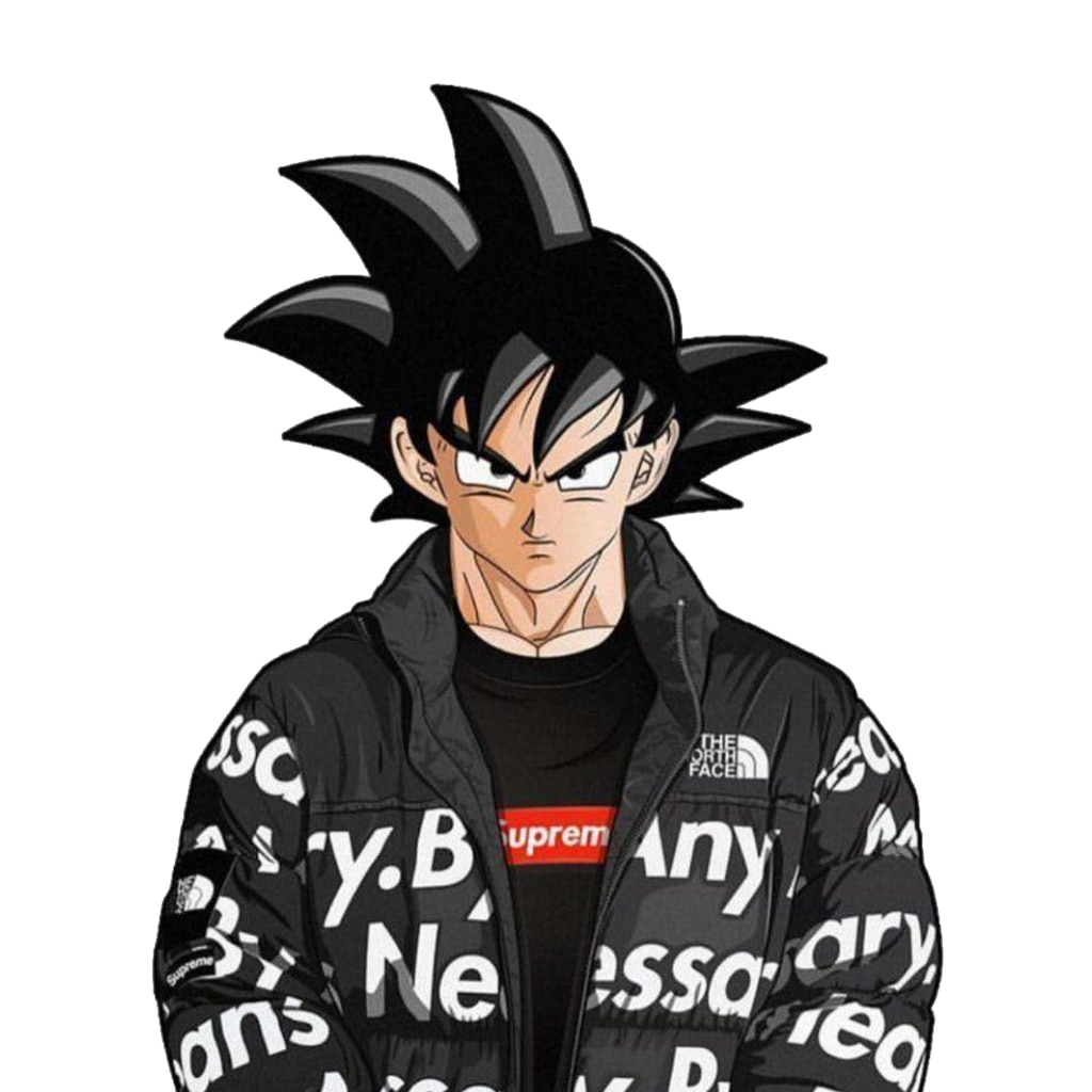 Download Awesome Supreme Drip Goku Digital Art Wallpaper