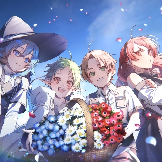 无职转生 無職転生 Mushoku Tensei シロタカ动画化贺图 落樱特效 2K(无字无BGM版)