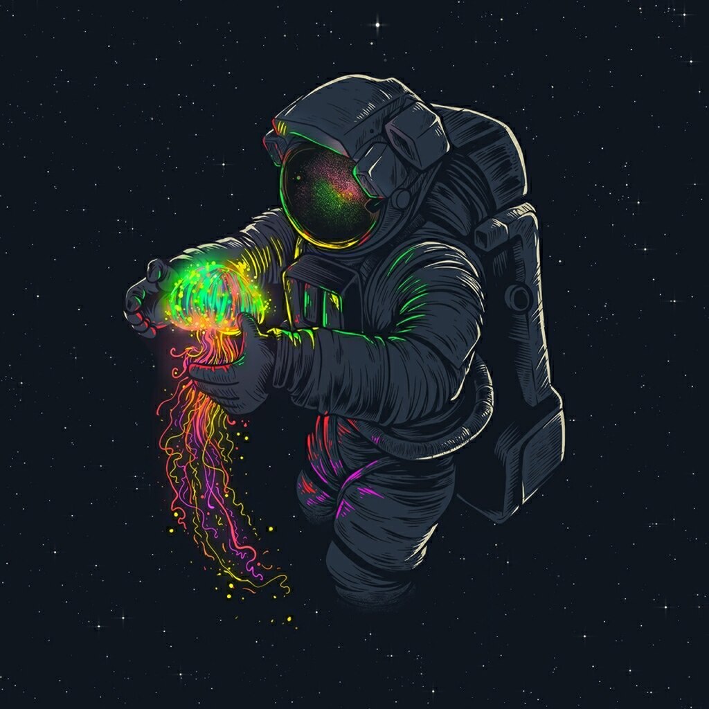 Astronaut [7680x2160] [Audio responsive]