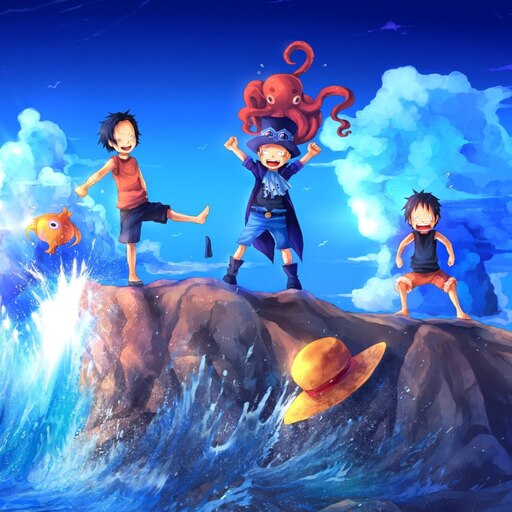 Steam Workshop::One Piece Luffy, Sabo and Ace