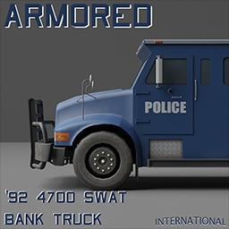 armored bank truck inside