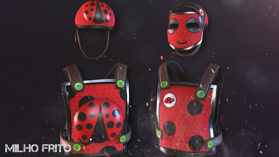 Ladybug Cosplay Facemask - image 1