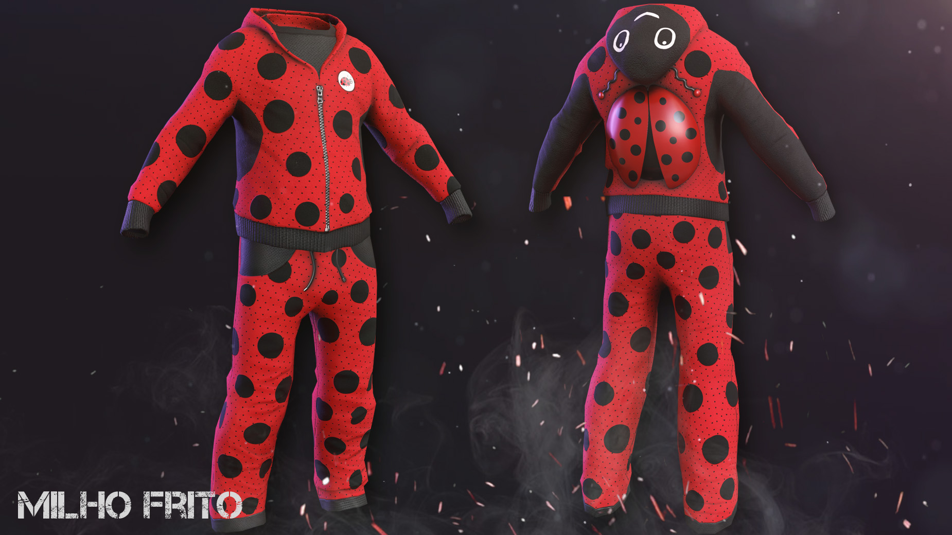 Ladybug Cosplay Pants screenshot 1