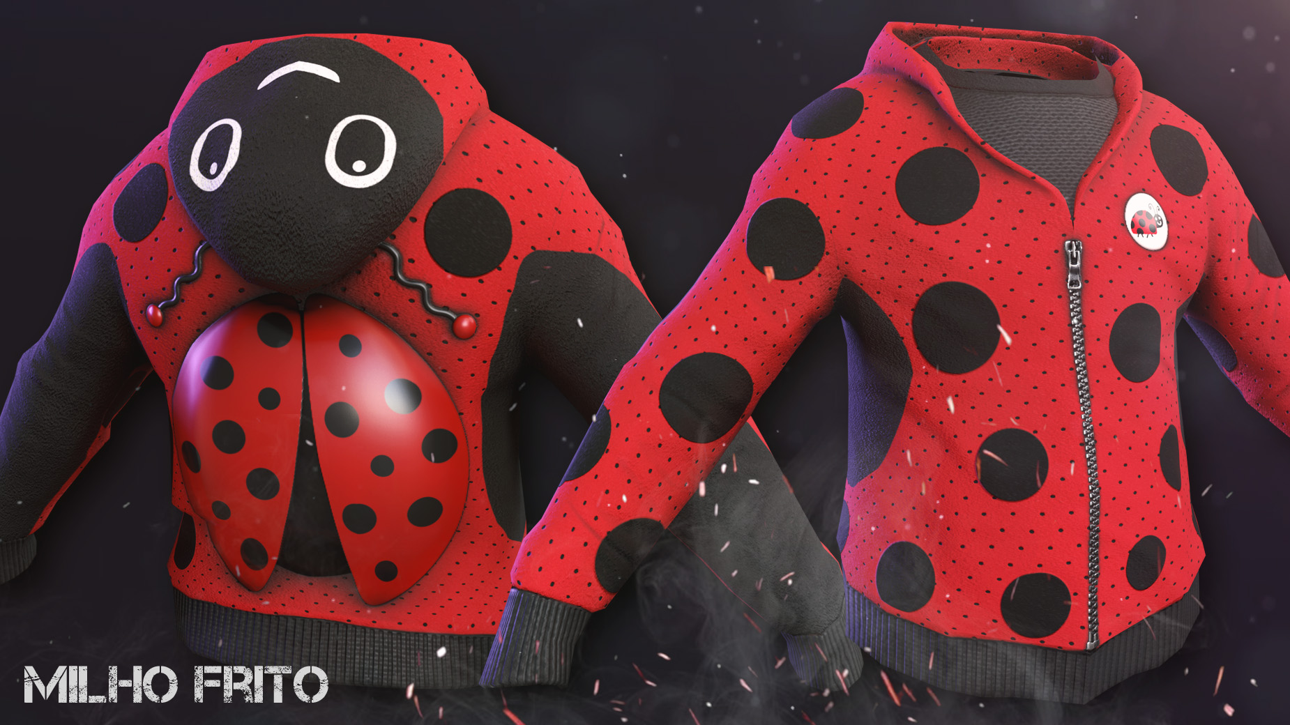 Ladybug Cosplay Hoodie thumbnail 2
