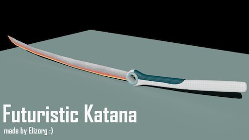 futuristic katana