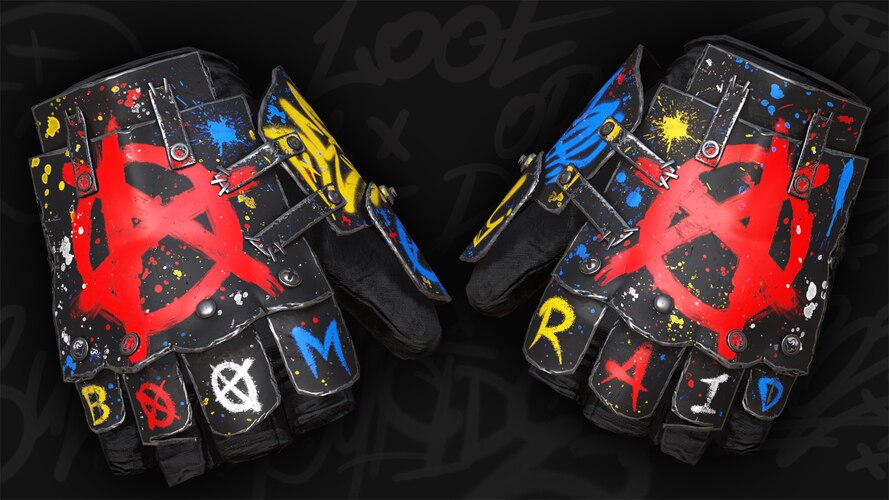 Bombing Roadsign Gloves - image 1