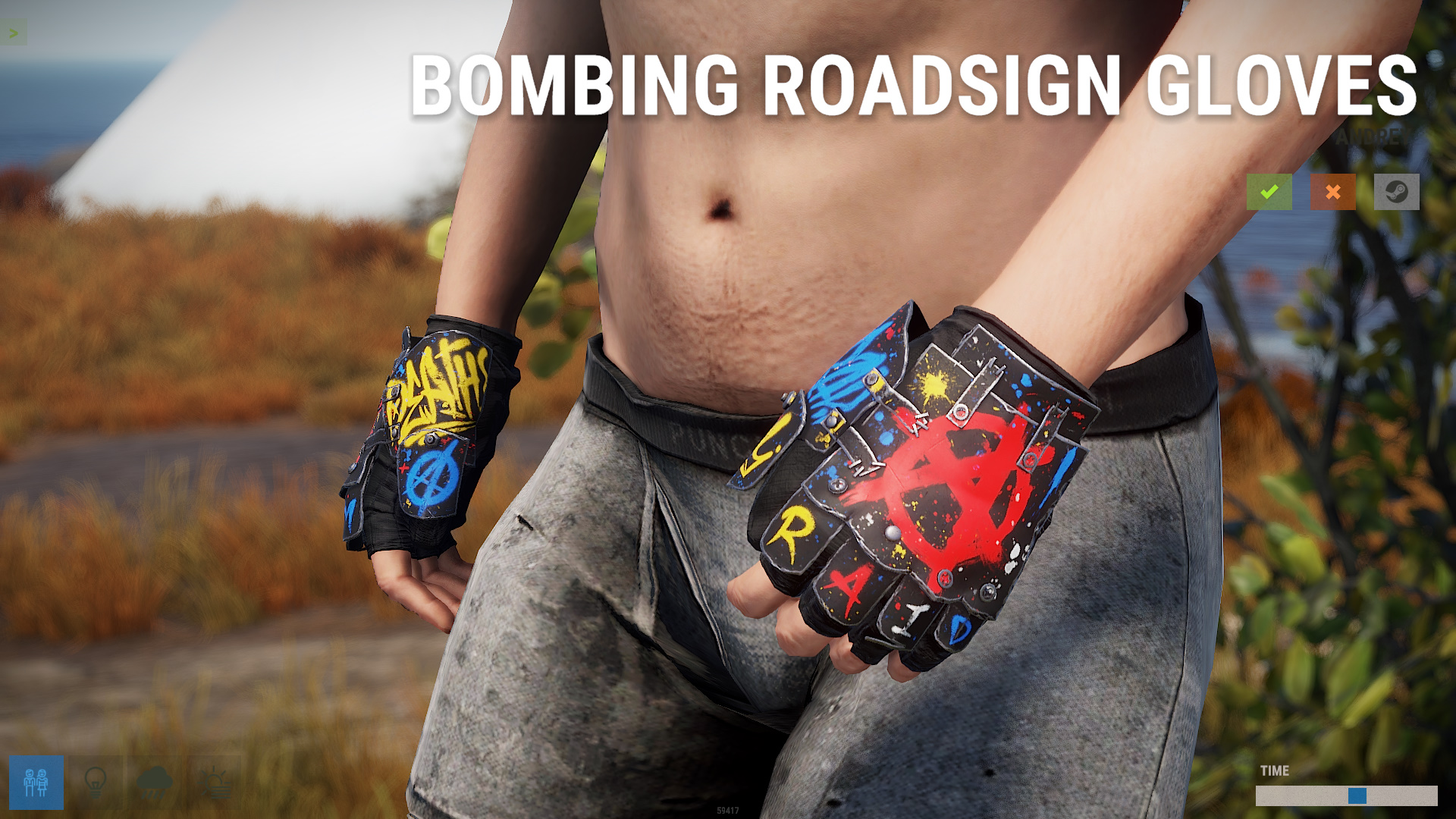 Bombing Roadsign Gloves thumbnail 4