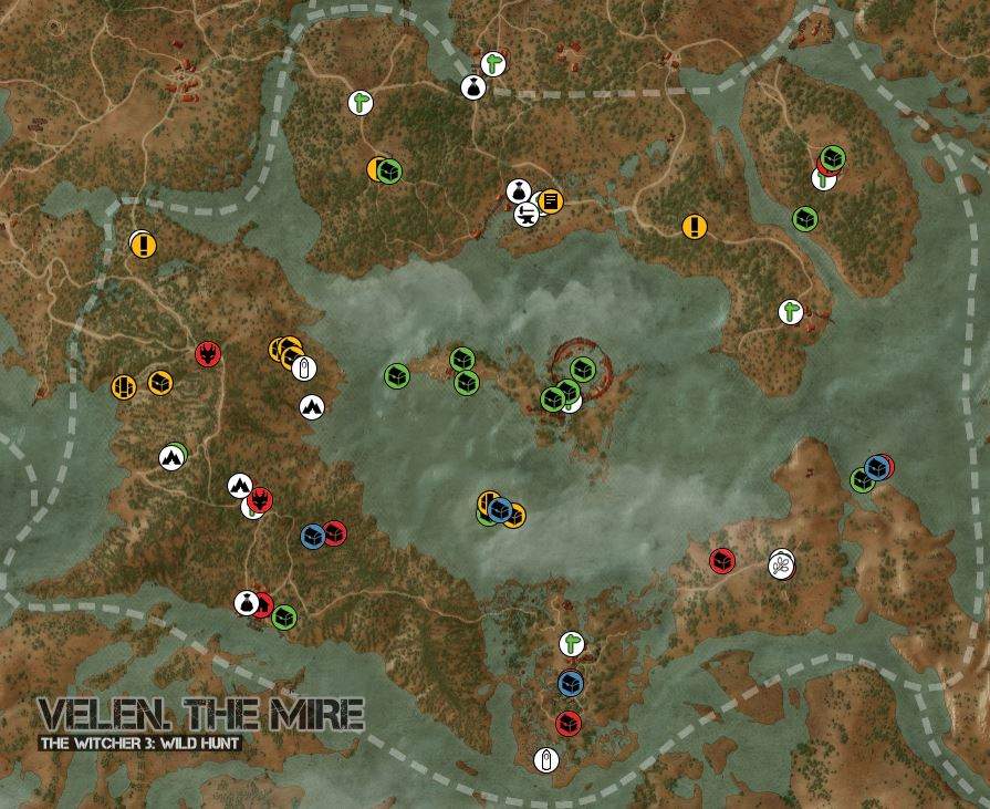 The Witcher 3: Wild Hunt The Witcher 3: Velen Maps - <img src=
