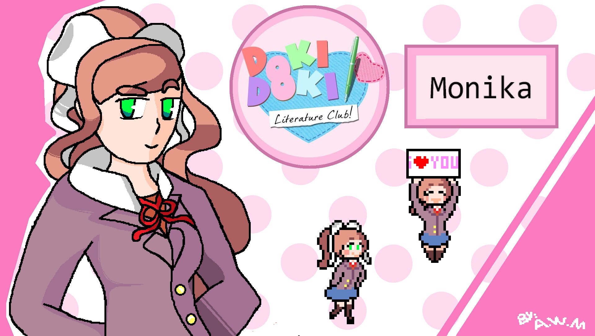 Steam Workshop::Just Monika with Sound (Animated) (DDLC)