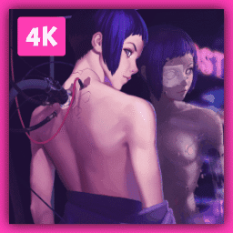 [4k]Ghost In The Shell-Kusanagi Motoko-Cyberpunk-攻壳机动队-草薙素子-赛博朋克