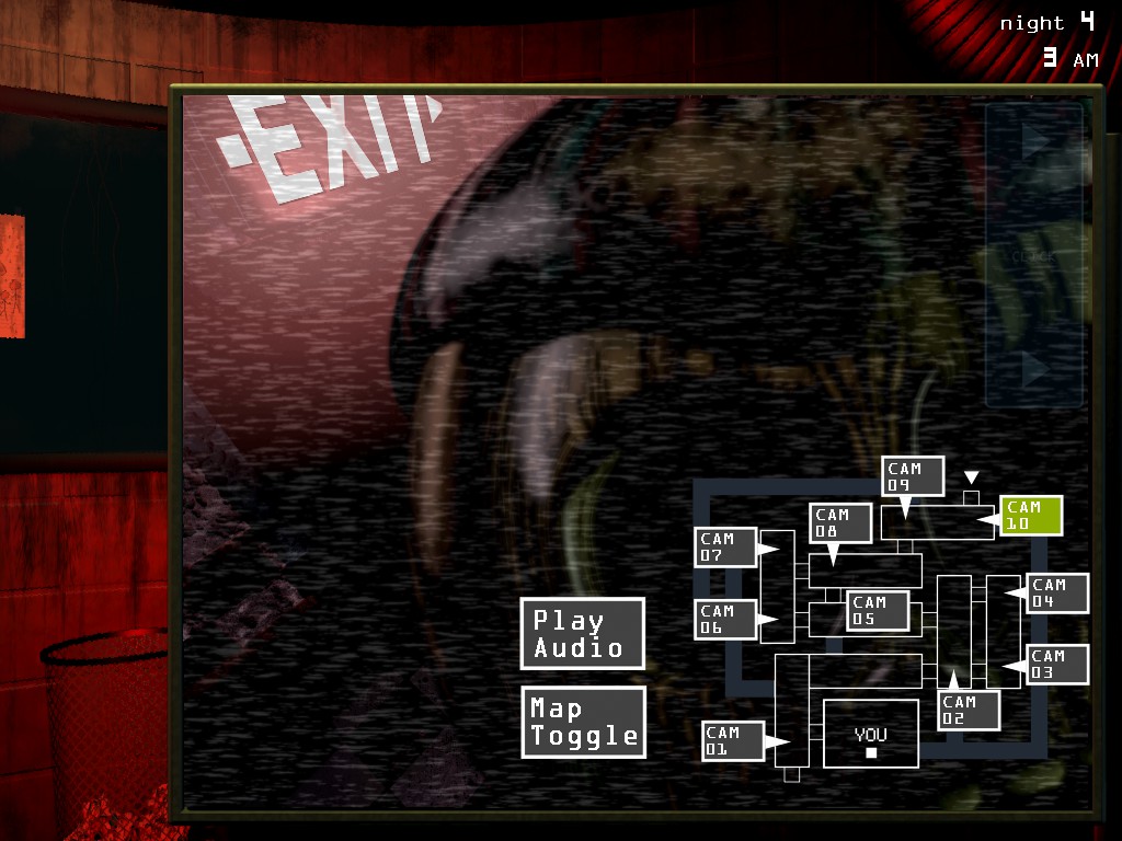 One difference between FNaF 1 map to FNaF 3