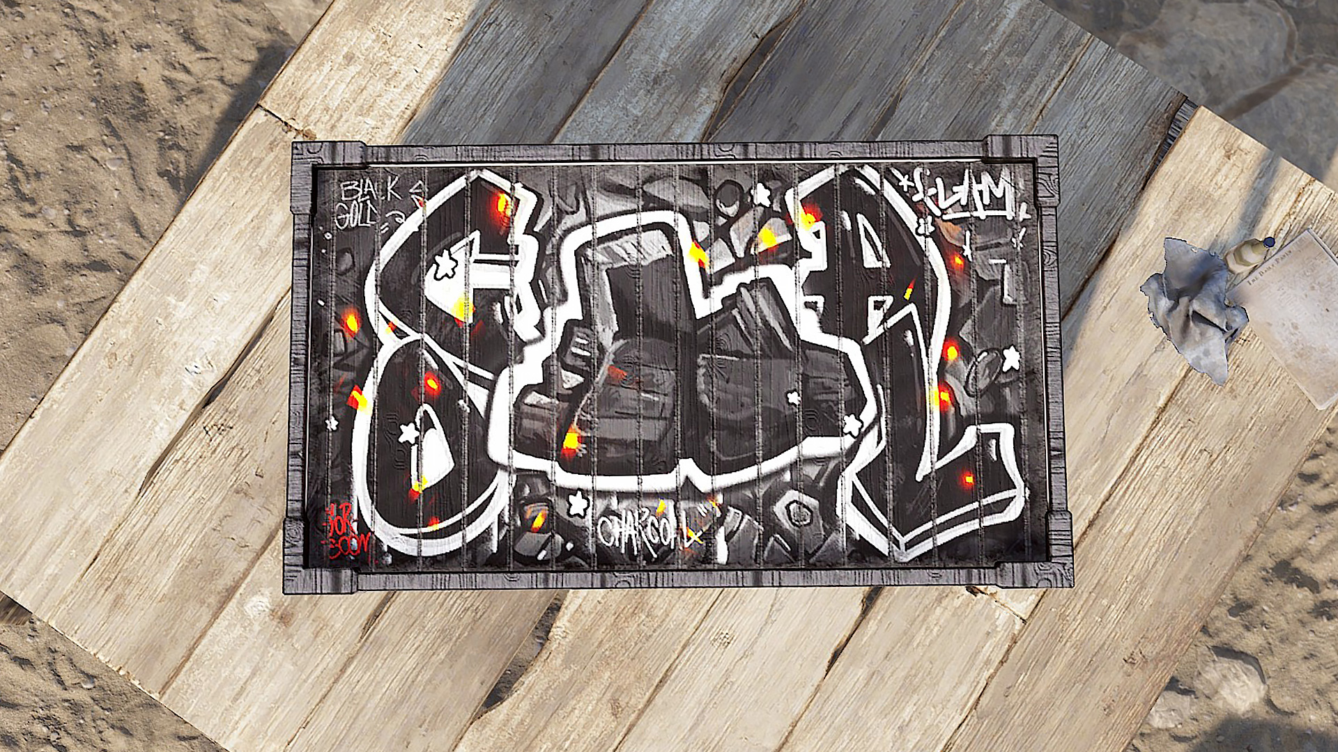 Graffiti Charcoal Storage screenshot 1
