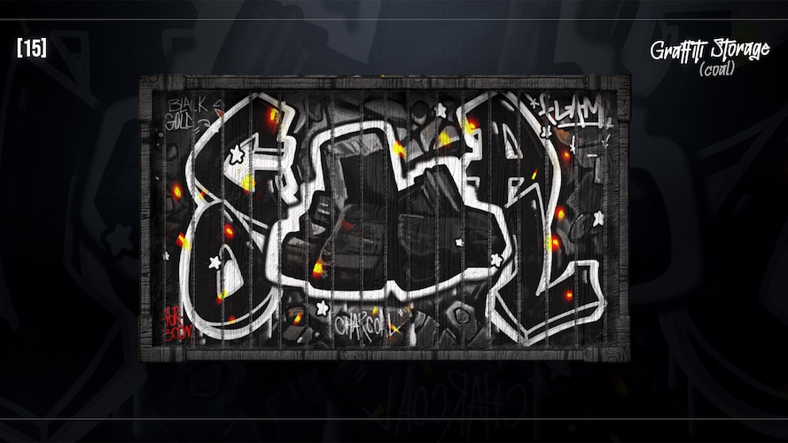 Graffiti Charcoal Storage - image 2
