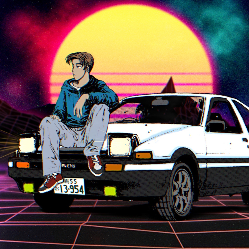 Toyota trueno ae86 аниме