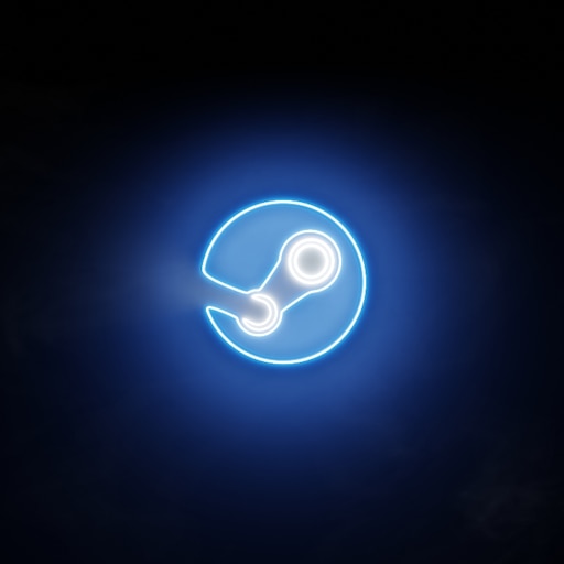 Steam Workshop::Neon Steam Logo [4K]