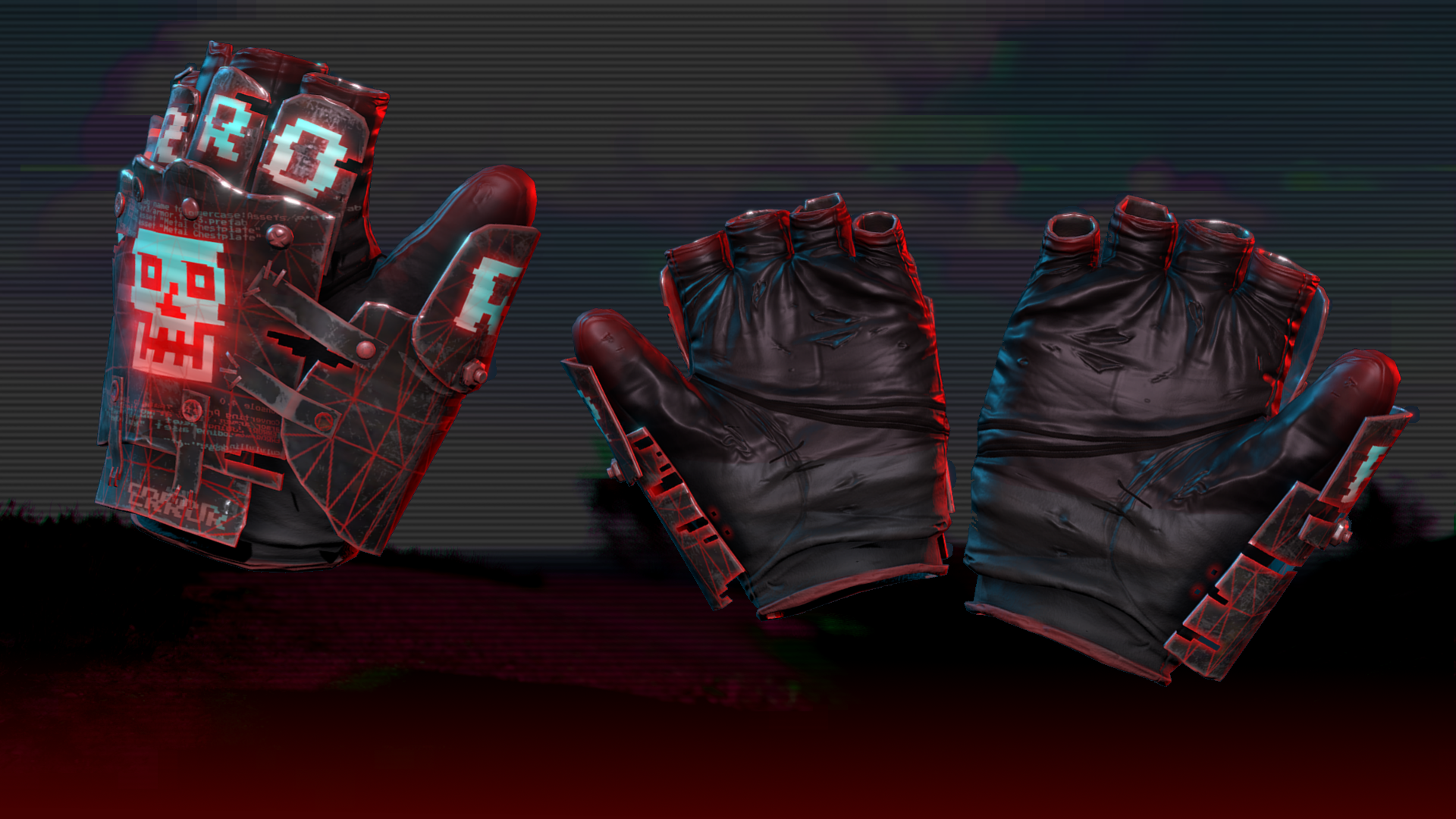 Corrupted Roadsign Gloves thumbnail 2