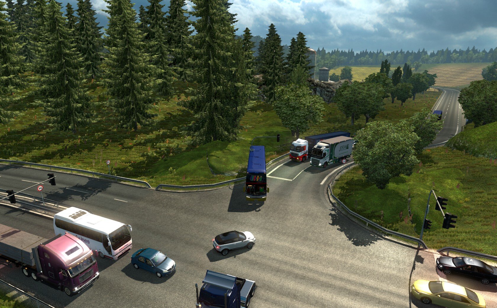 Ets трафик. Етс 2 трафик. Euro Truck Simulator 2 трафик. Трафик трак симулятор 2. Етс 2 трафик 1 30.