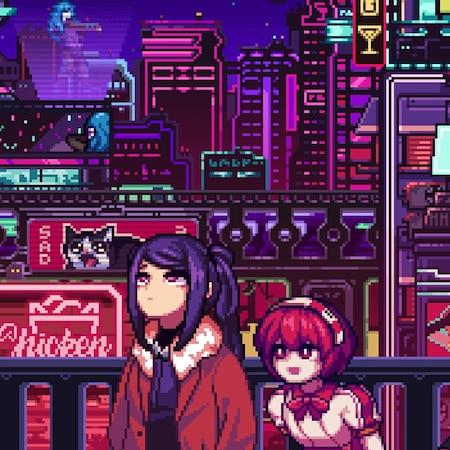 Va11halla glitch city | Wallpapers HDV