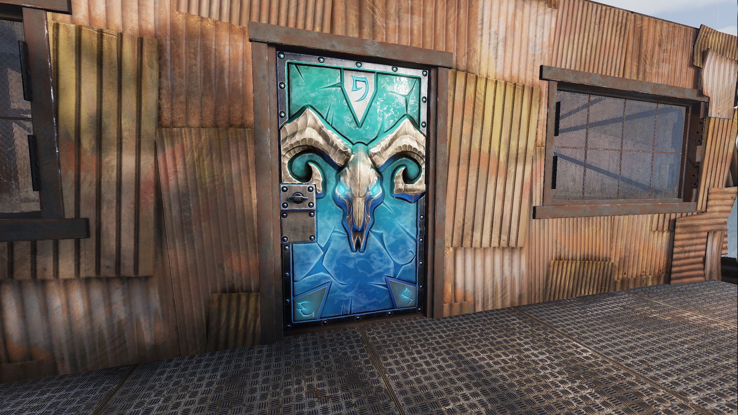 Glacial Visage Metal Door thumbnail 4