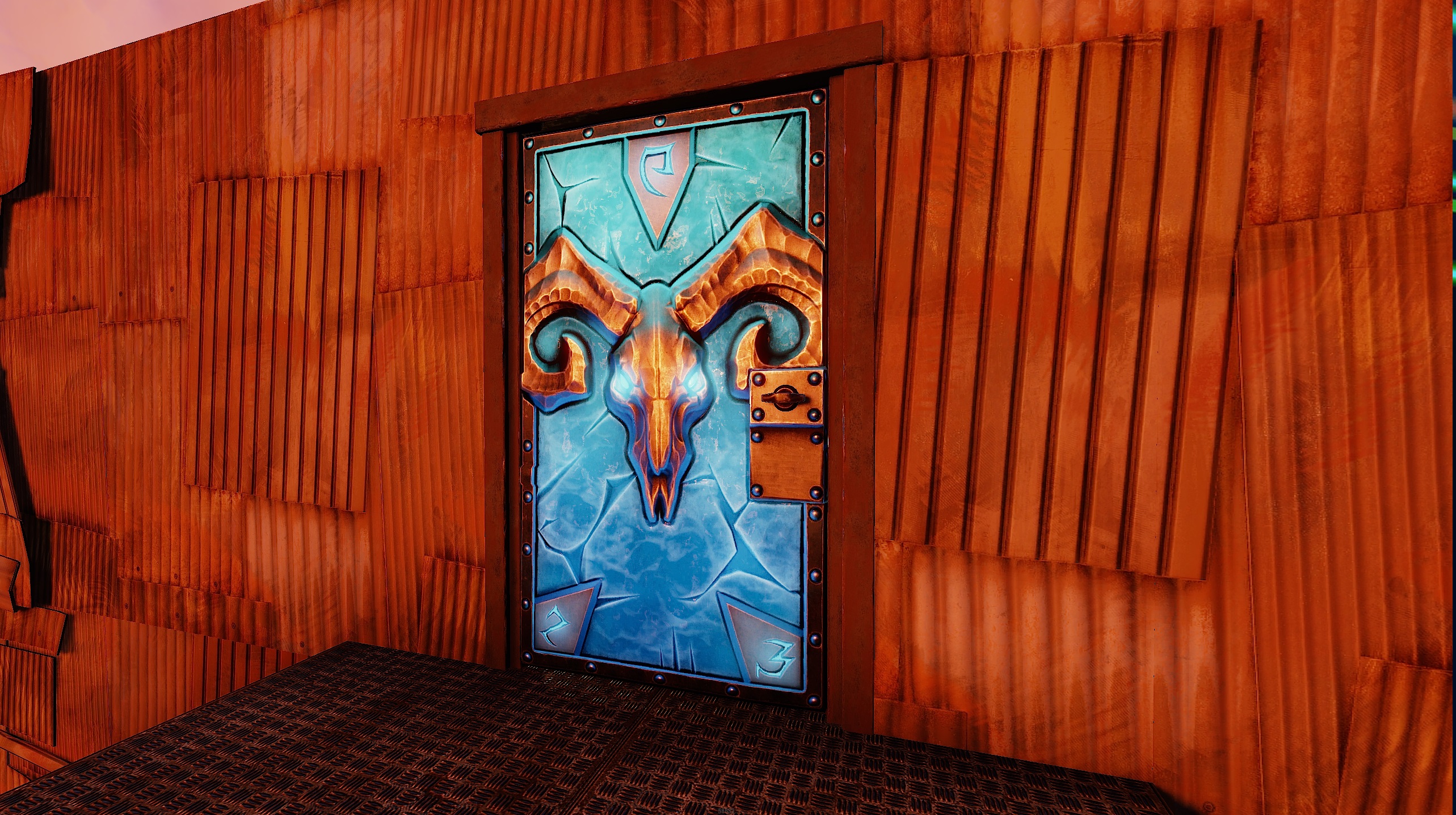 Glacial Visage Metal Door thumbnail 5