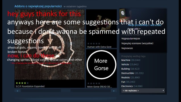 Steam Workshop Human With Extra Gore