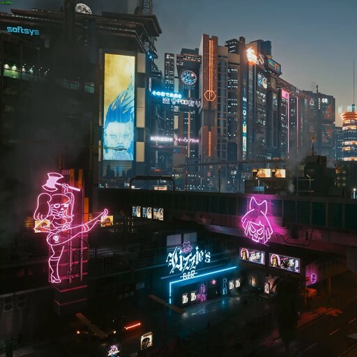 Cyberpunk 2077 Theme Live Wallpaper City SFX ASMR HD 