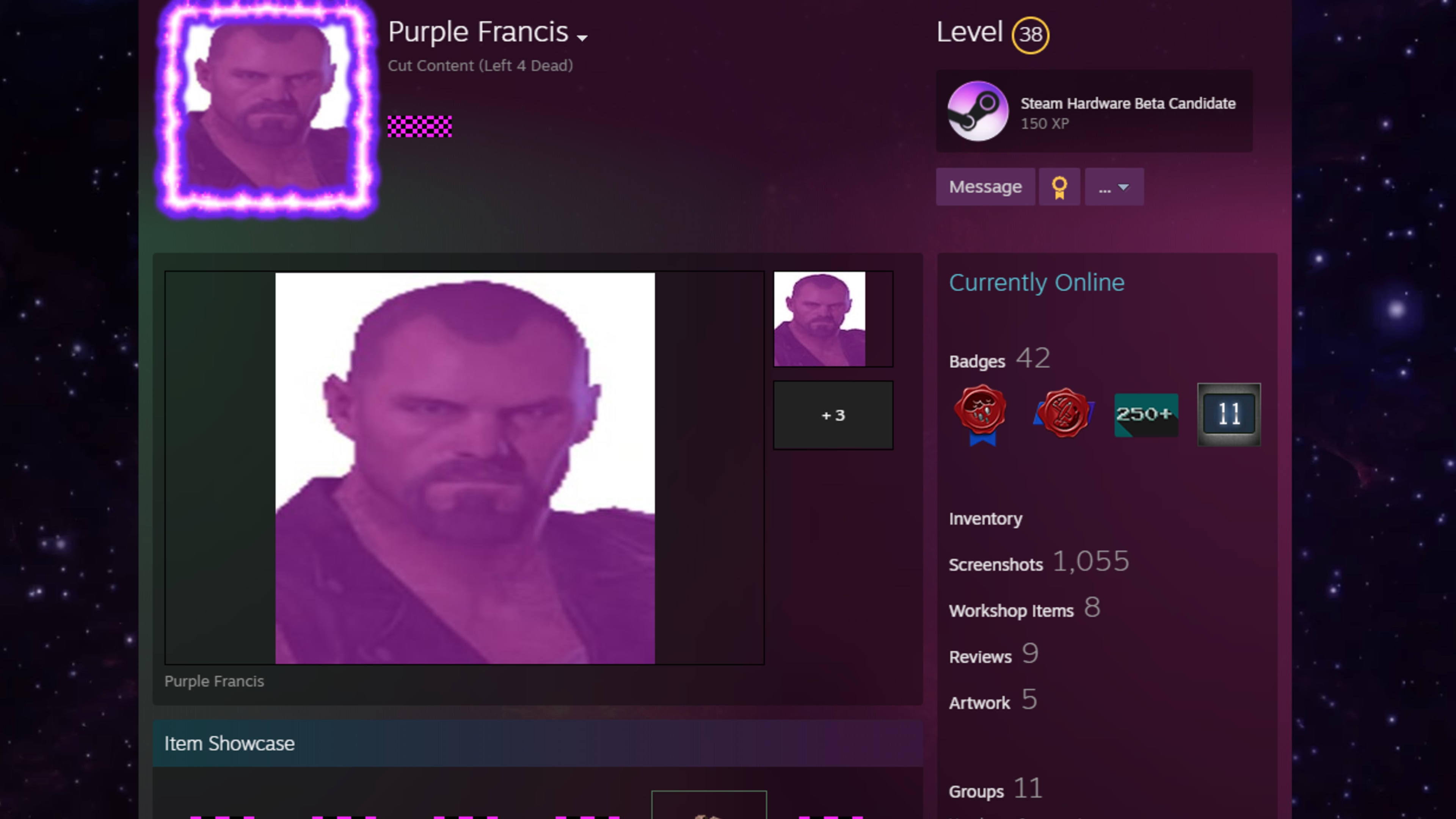 Steam Workshop::Purple Francis (Cut L4D Content)