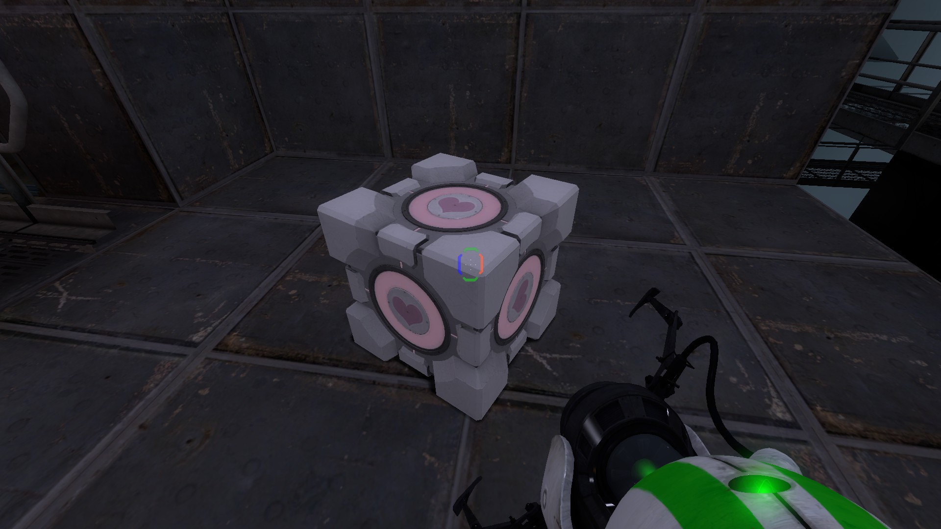 Secret Companion Cube Between Chamber 21 and 22 image 1