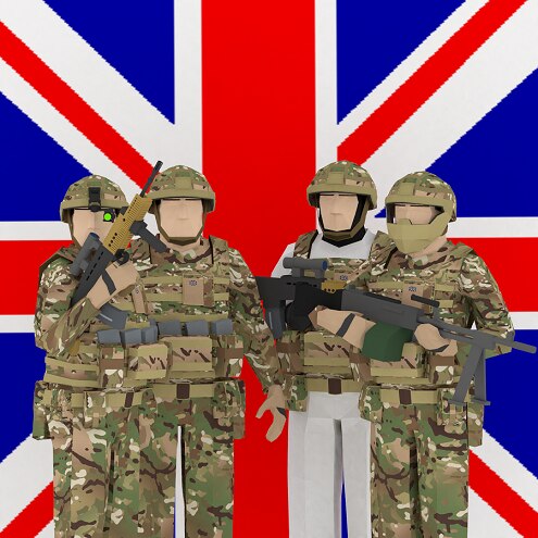 modern british soldier
