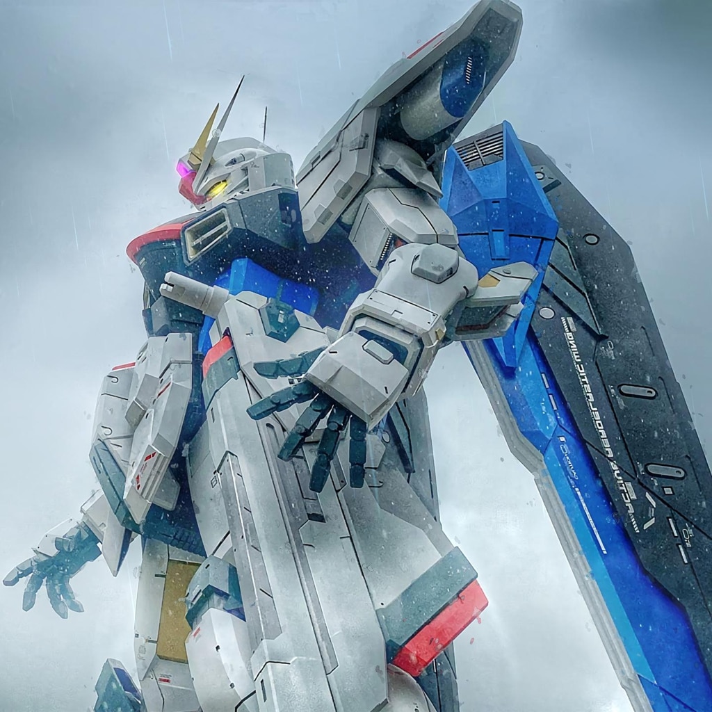 自由高达在上海阴雨绵绵-Freedom Gundam in Rainy ShangHhai（高达系列93）