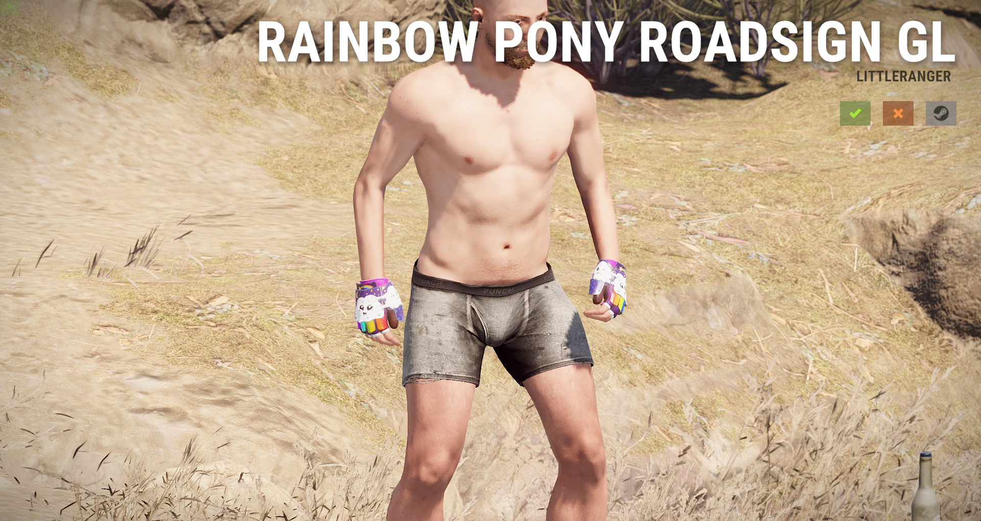 Rainbow Pony Roadsign Gloves thumbnail 6