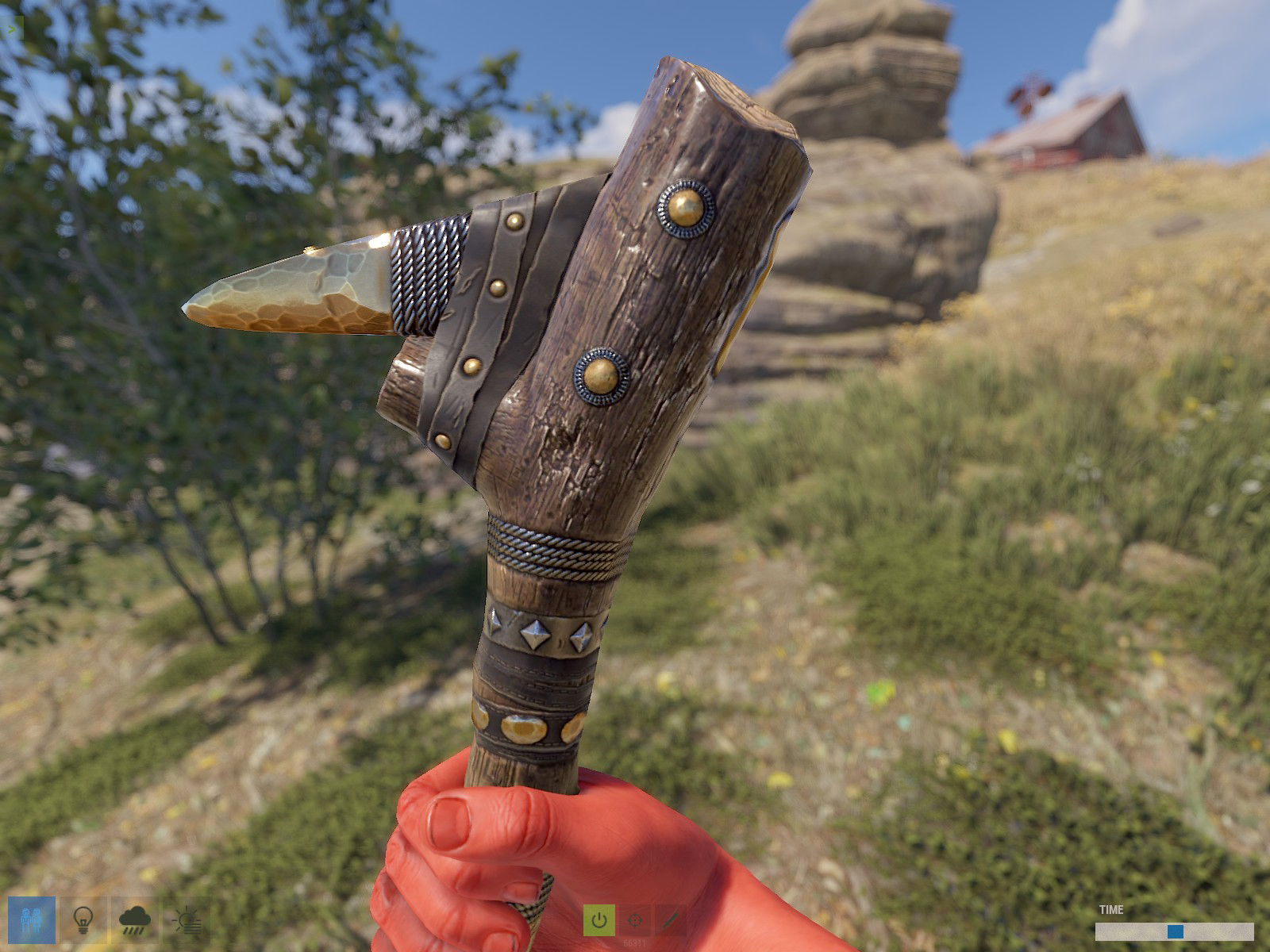 Gold Ore Stone Pickaxe thumbnail 3