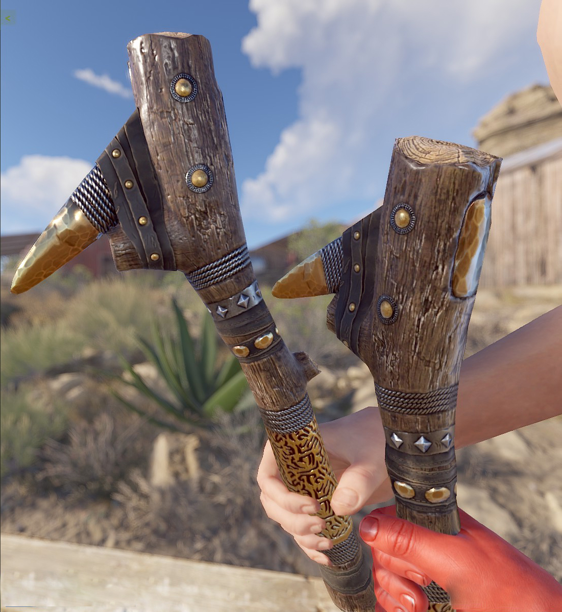 Gold Ore Stone Pickaxe thumbnail 6
