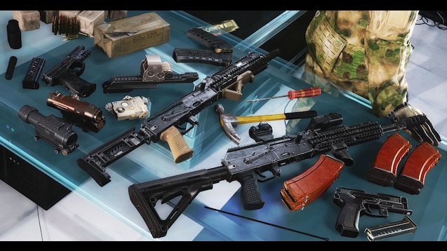 Kalashnikov AKS-74UB 5.45x39 assault rifle - The Official Escape